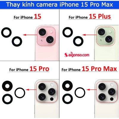 Thay kính camera iPhone 15 Pro Max